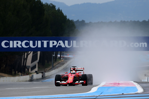 Во Франции завершились двухдневные тесты дождевых шин Pirelli