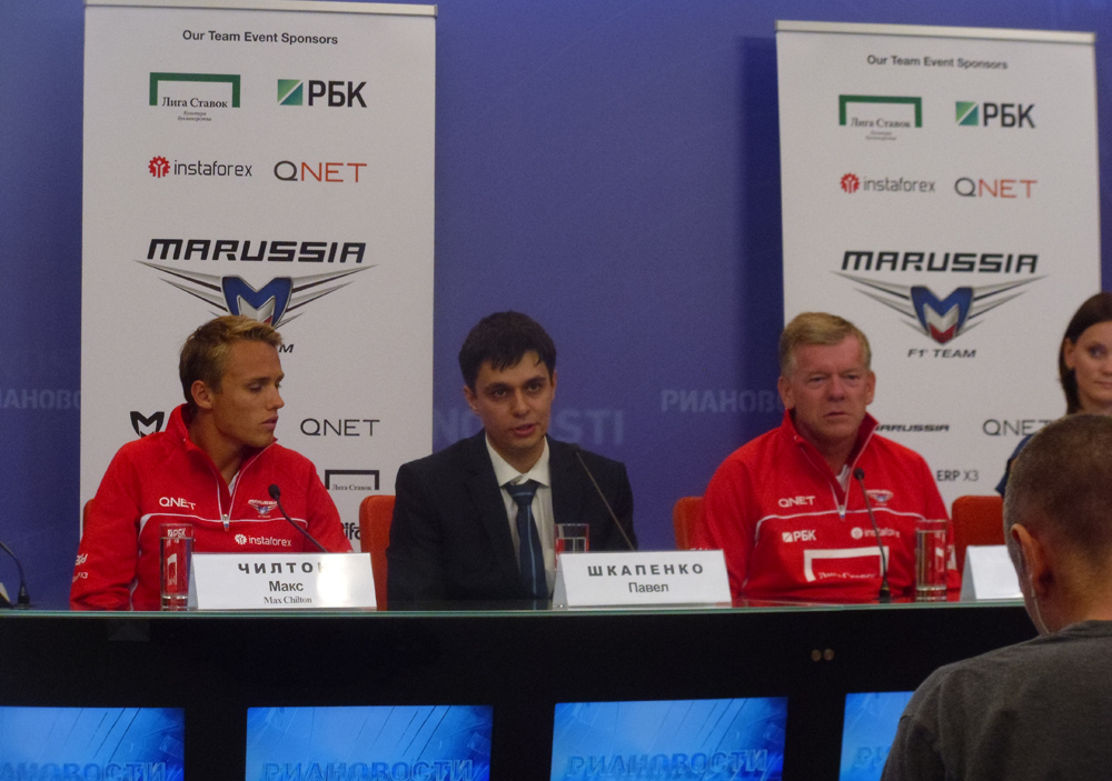 Репортаж с пресс-конференции Marussia и Instaforex